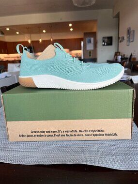 Keen Knit granite green pull on sneakers